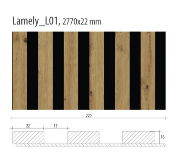 Lamelový panel L01-10