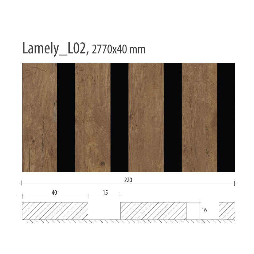 Lamelový panel L02-10