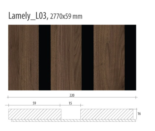 Lamelový panel L03-10